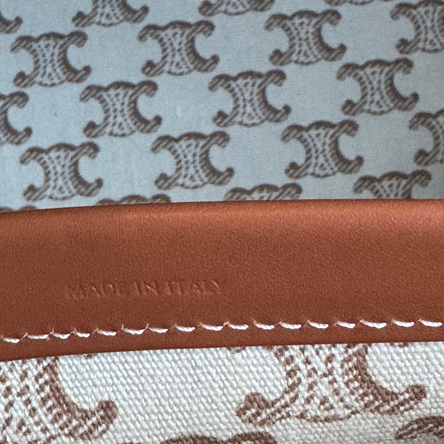 Celine Large Cabas Thais Triomphe Canvas Print Tote