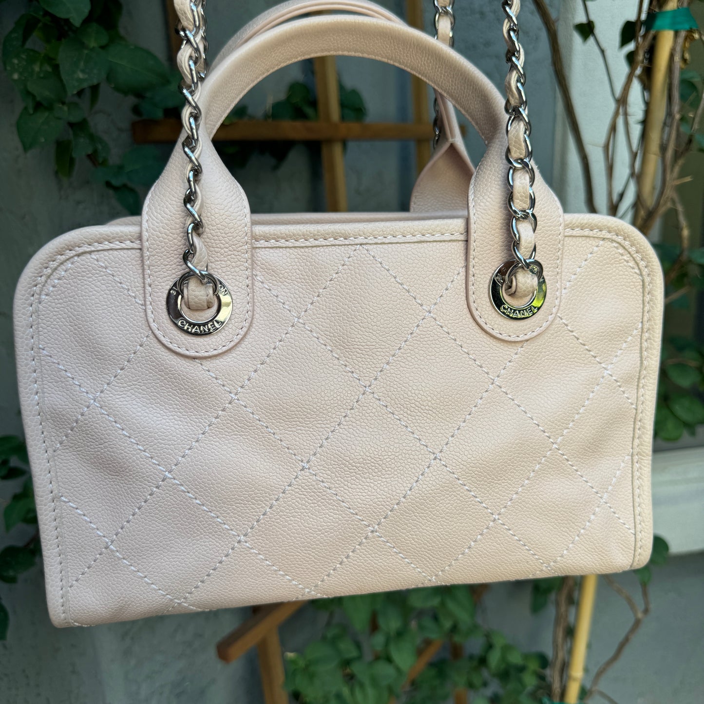 Chanel Small Deauville Caviar Bowling Bag