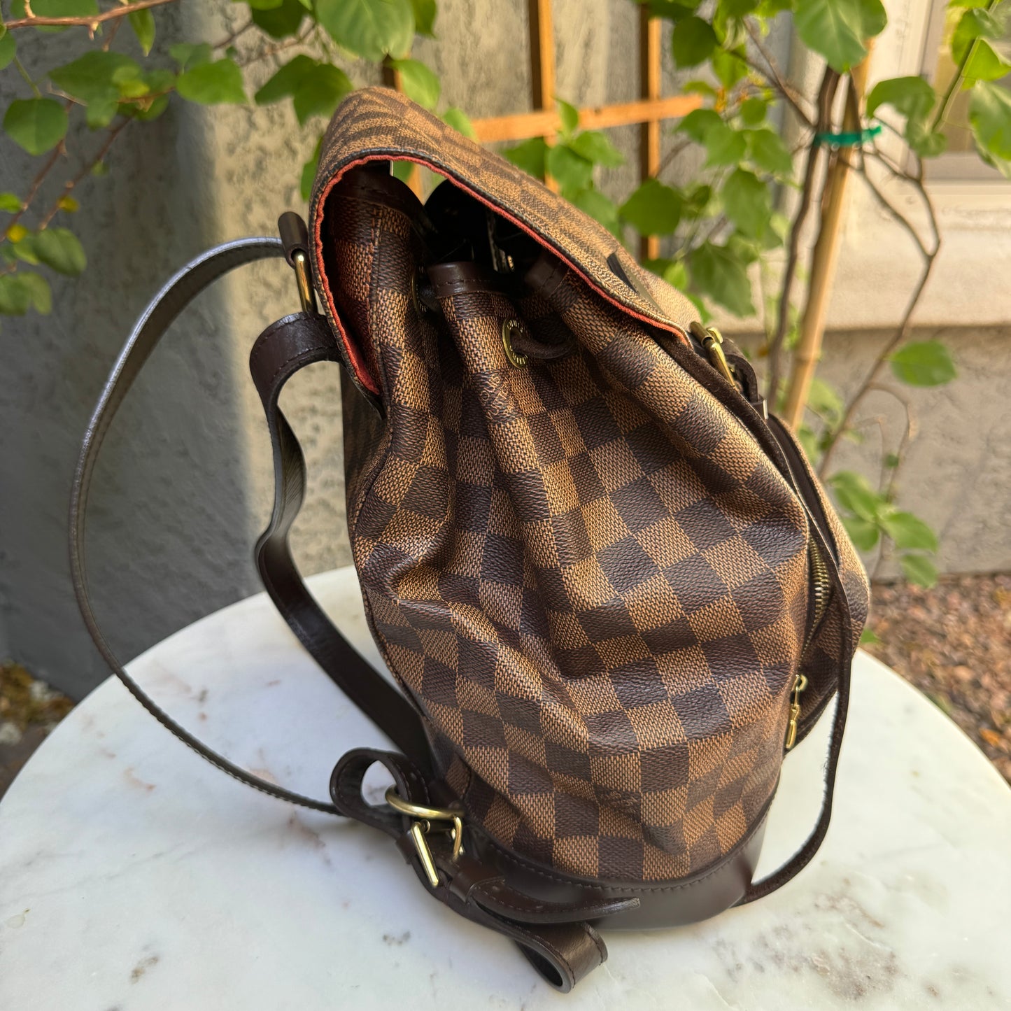 Louis Vuitton Vintage Damier Ebene Montsouris Backpack