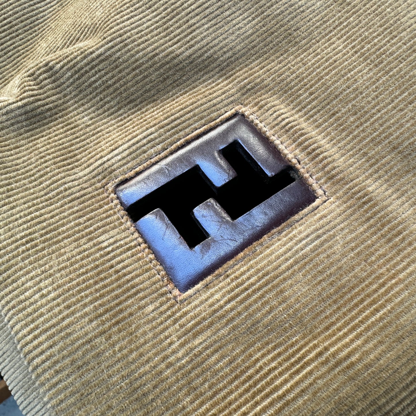 Fendi Vintage Corduroy Tote