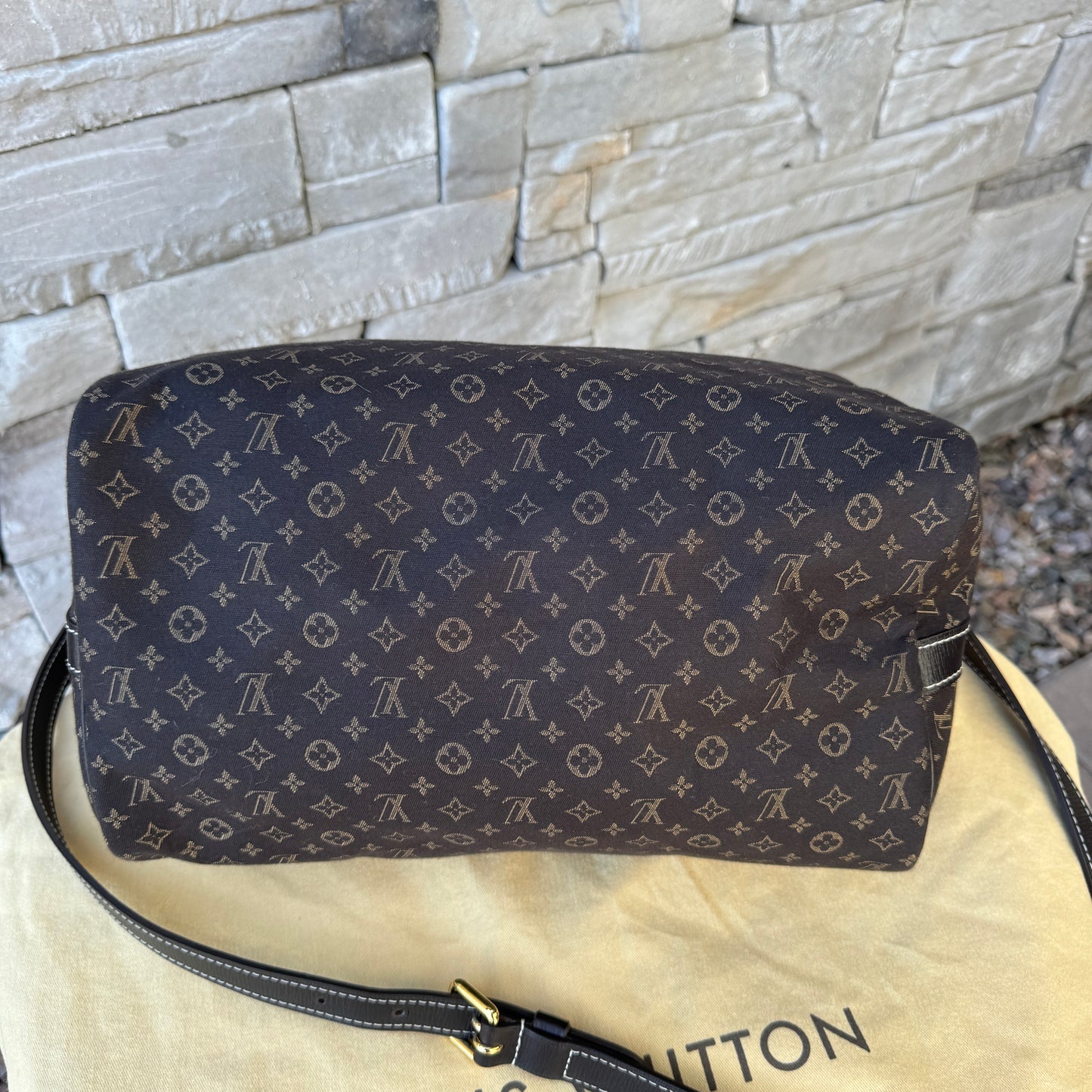 Louis Vuitton Monogram Mini Lin Speedy Bandouliere 30