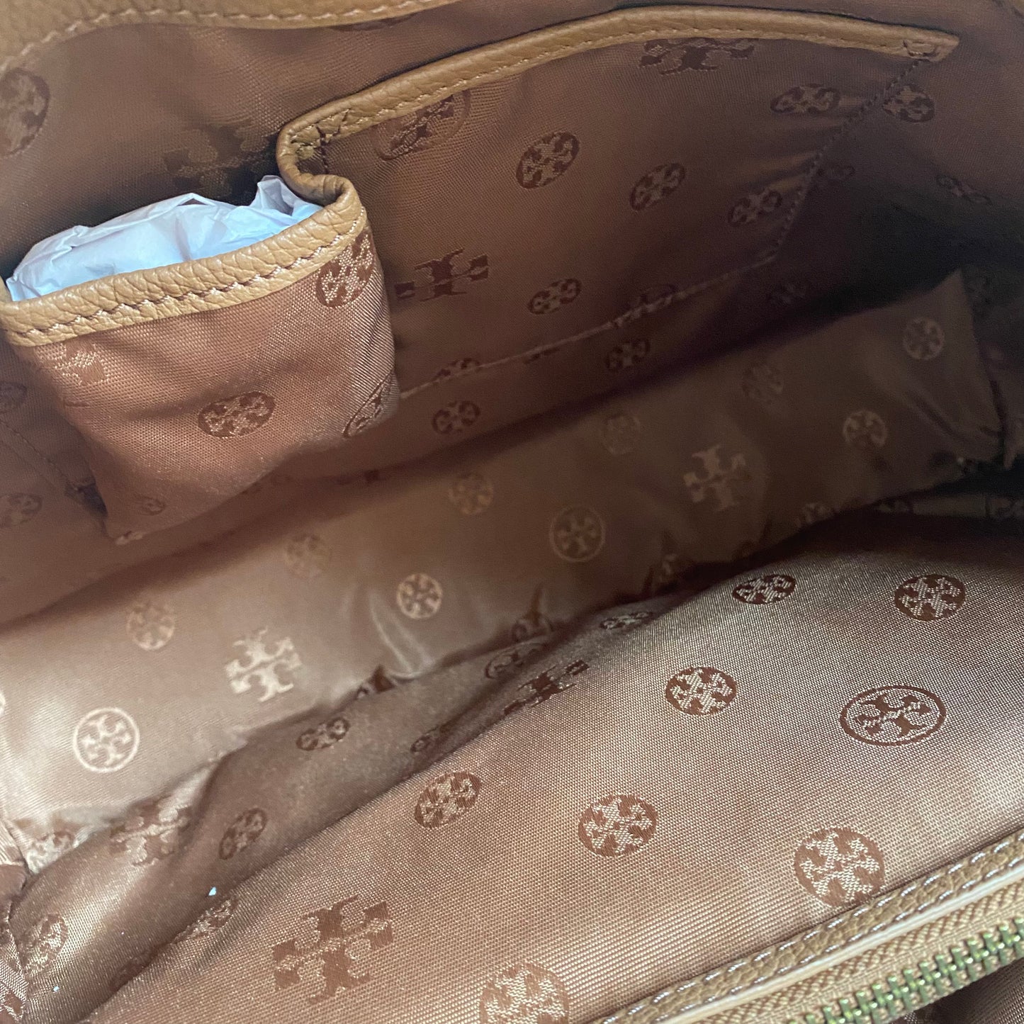 Tory Burch Britten Triple Compartment Leather Tote