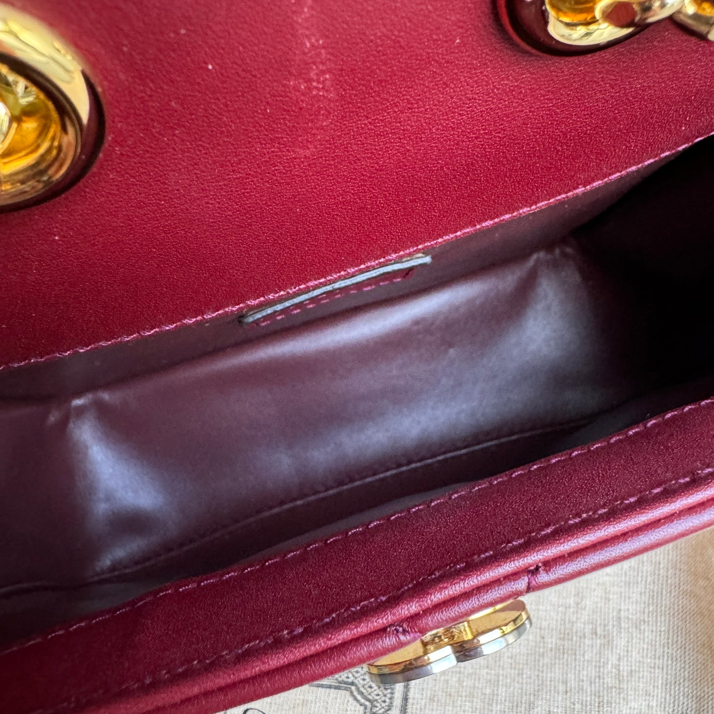 Gucci Deco Mini Flap Leather Crossbody