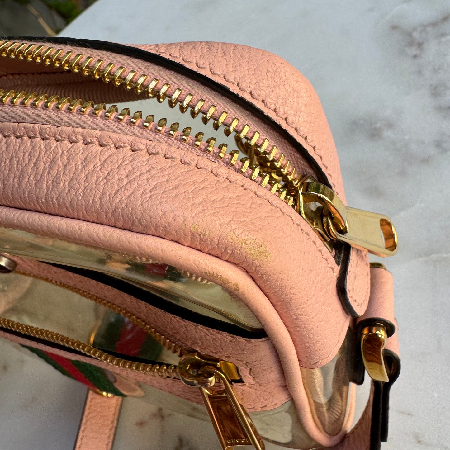 Gucci Vinyl Web Mini Ophidia Crossbody