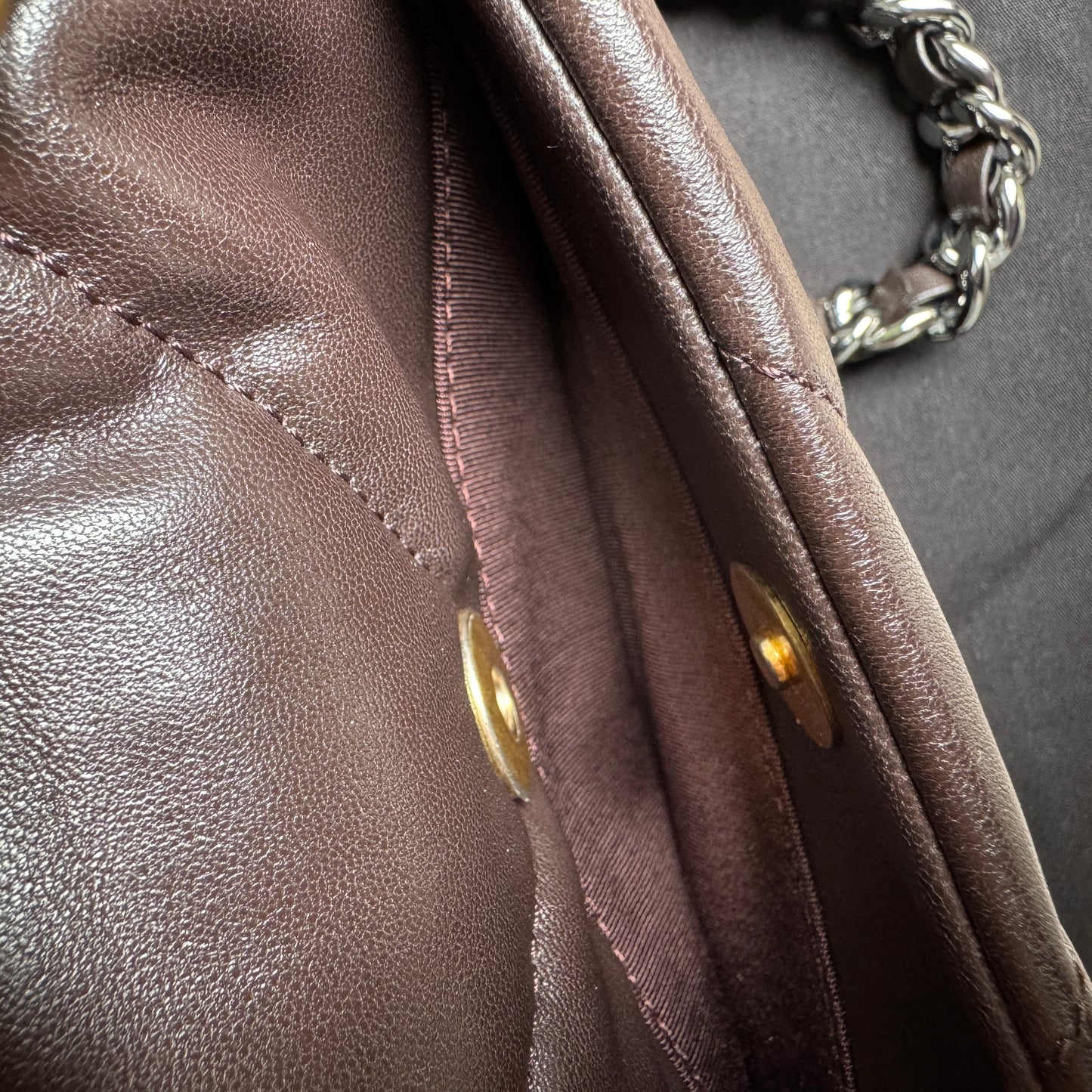 Chanel Medium 19 Shiny Lambskin Quilted Flap Crossbody