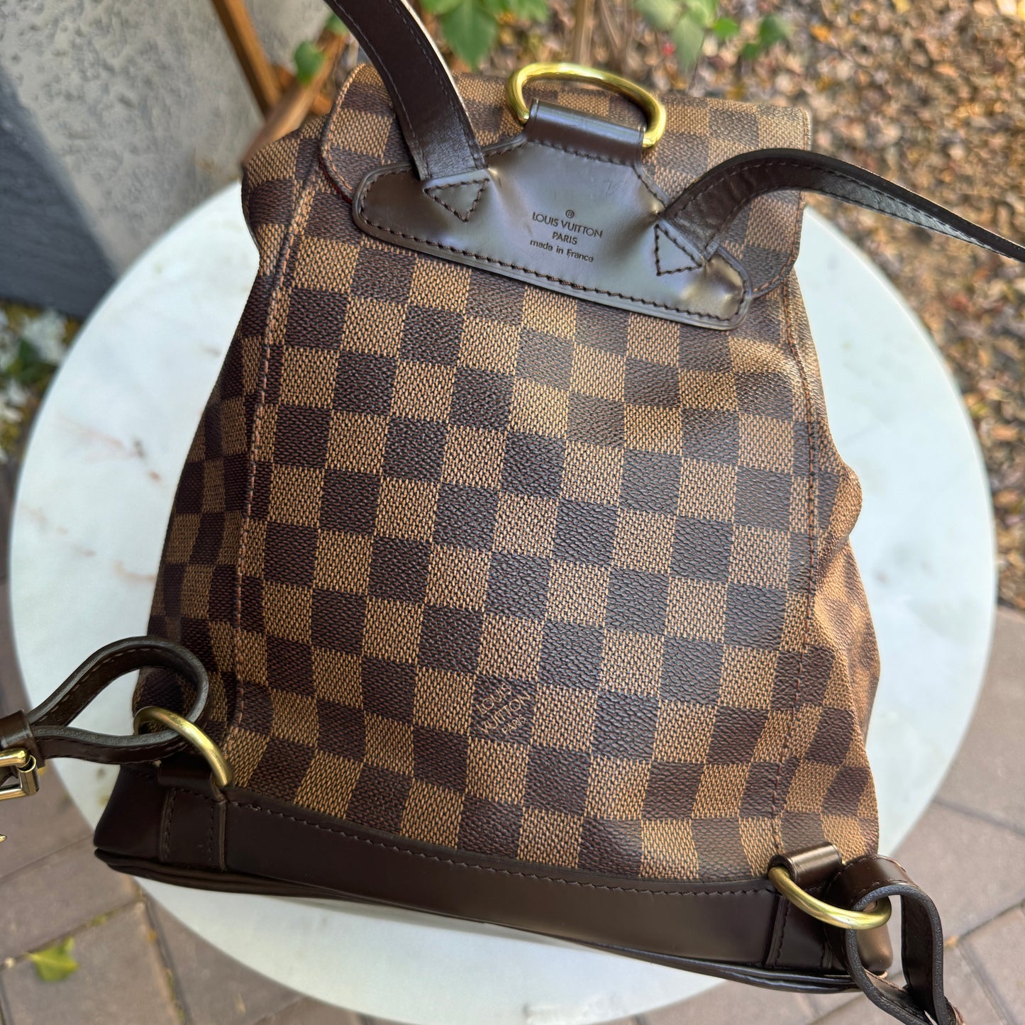 Louis Vuitton Vintage Damier Ebene Montsouris Backpack