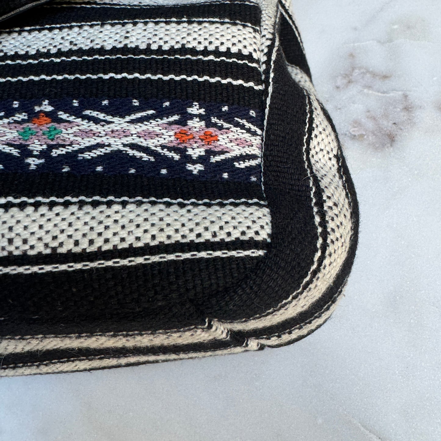 Yves Saint Laurent Berber Chevron Tassel Large College Bag