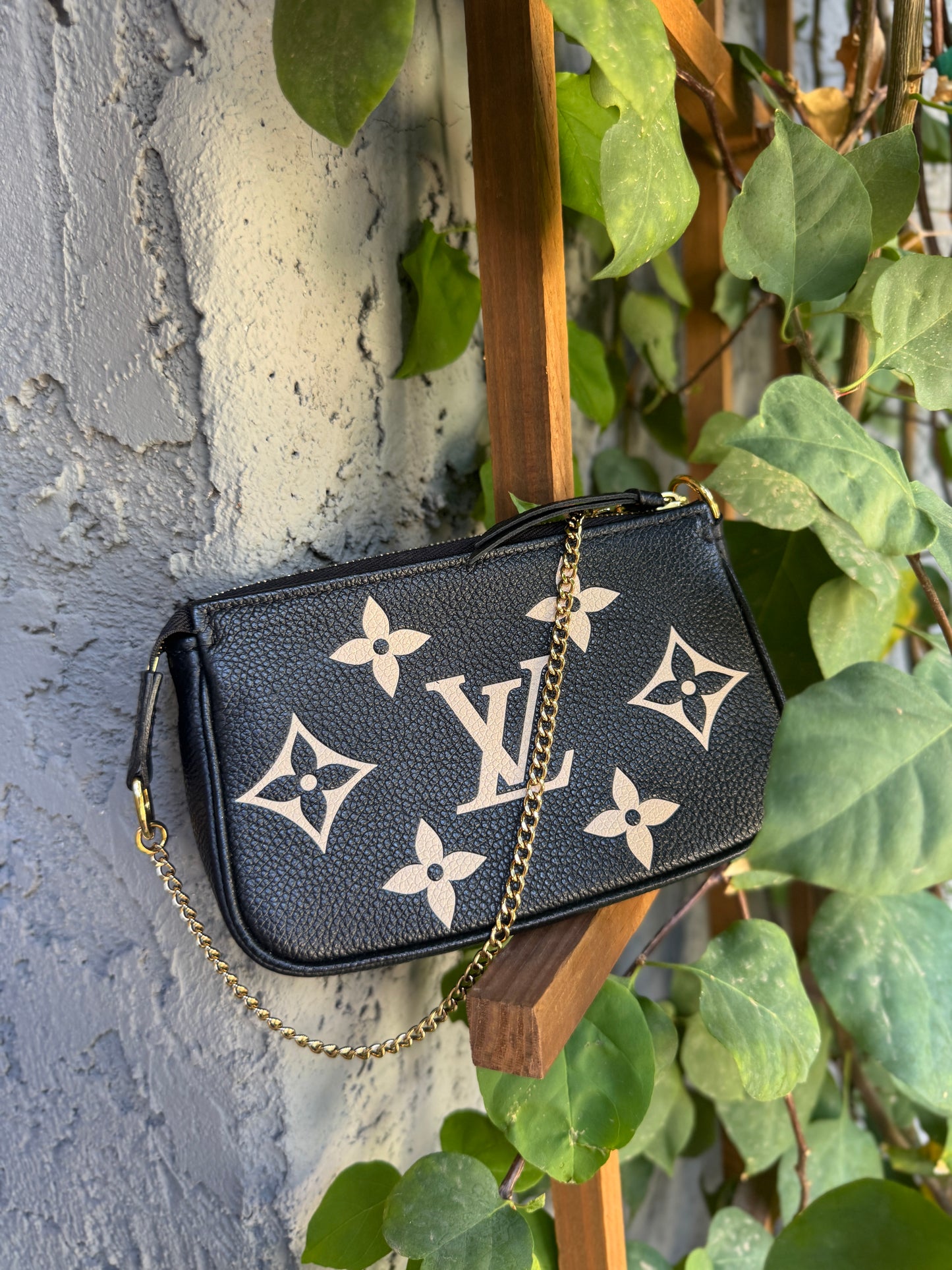 Louis Vuitton Monogram Empreinte Giant Bicolor Mini Pochette Accessoires