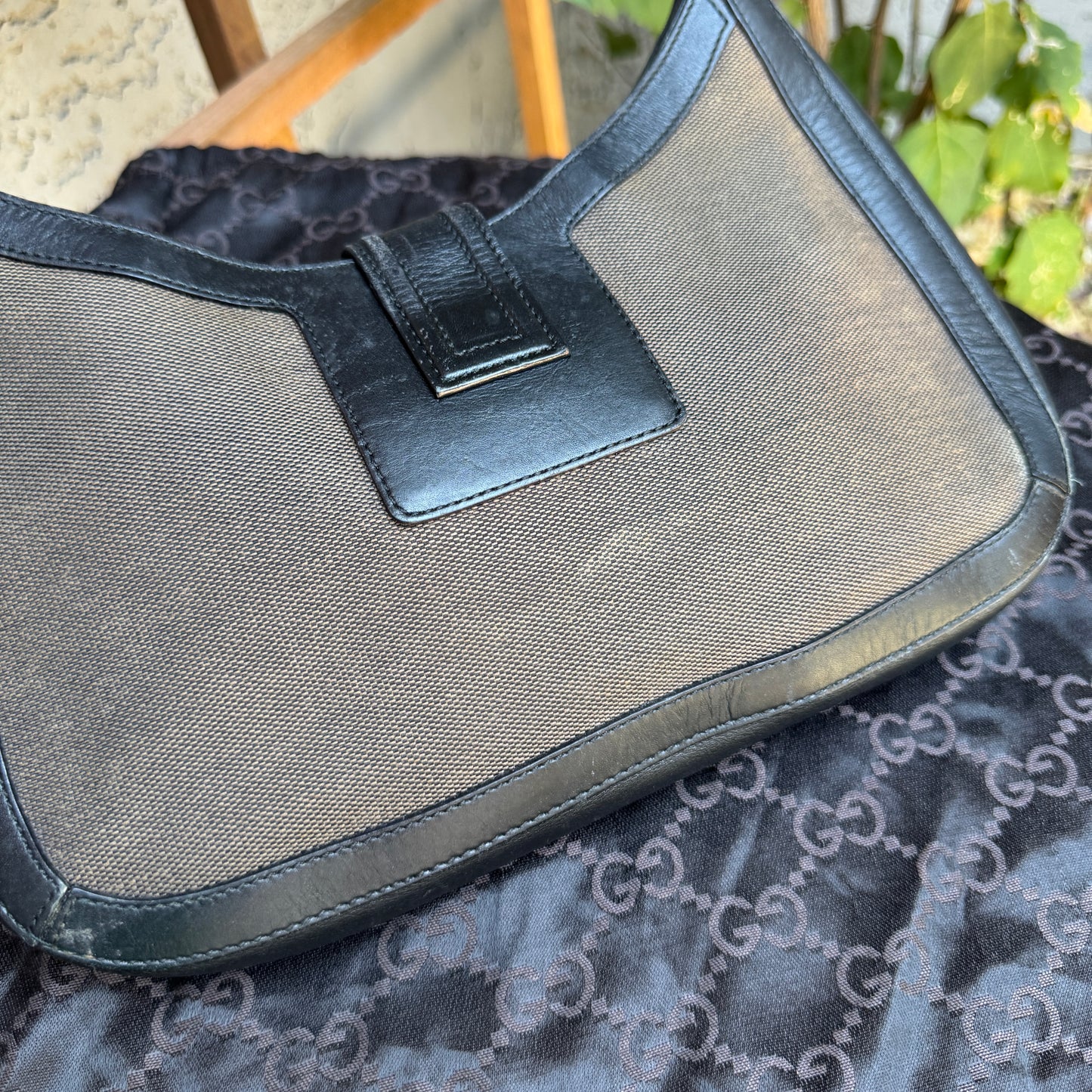Gucci Vintage G Square Logo Shoulder Bag