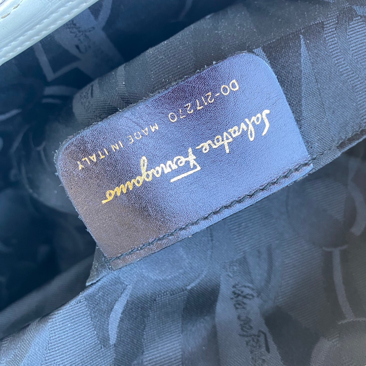 Salvatore Ferragamo Gancini Intrecciato Woven Leather Tote