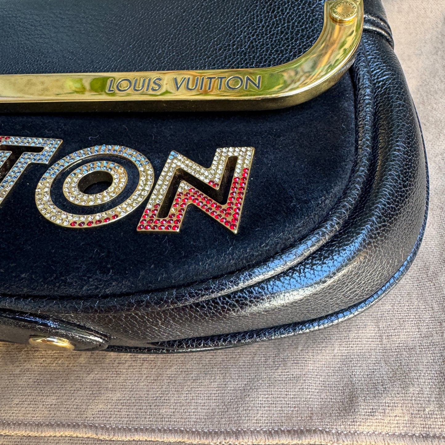 Louis Vuitton Avant Garde Leather Pochette Shoulder Bag