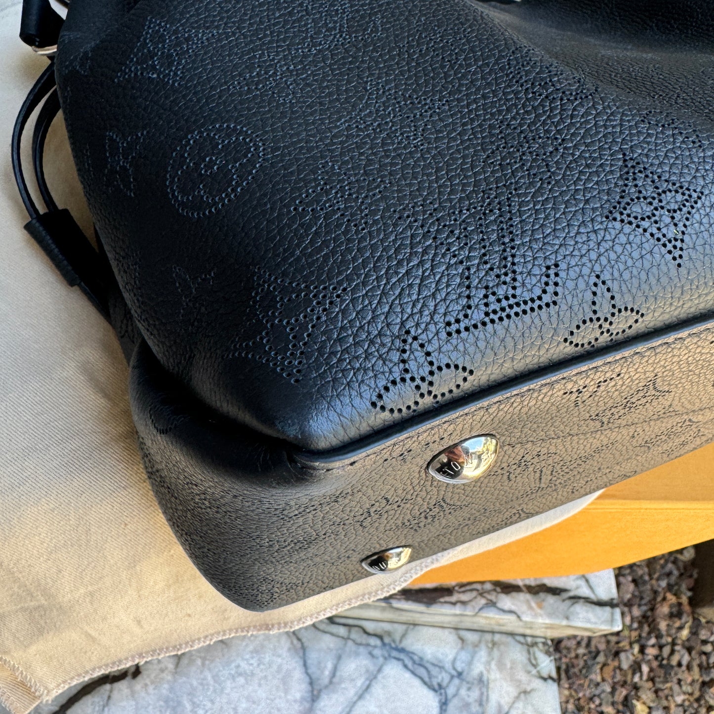 Louis Vuitton Mahina Leather Bella Tote