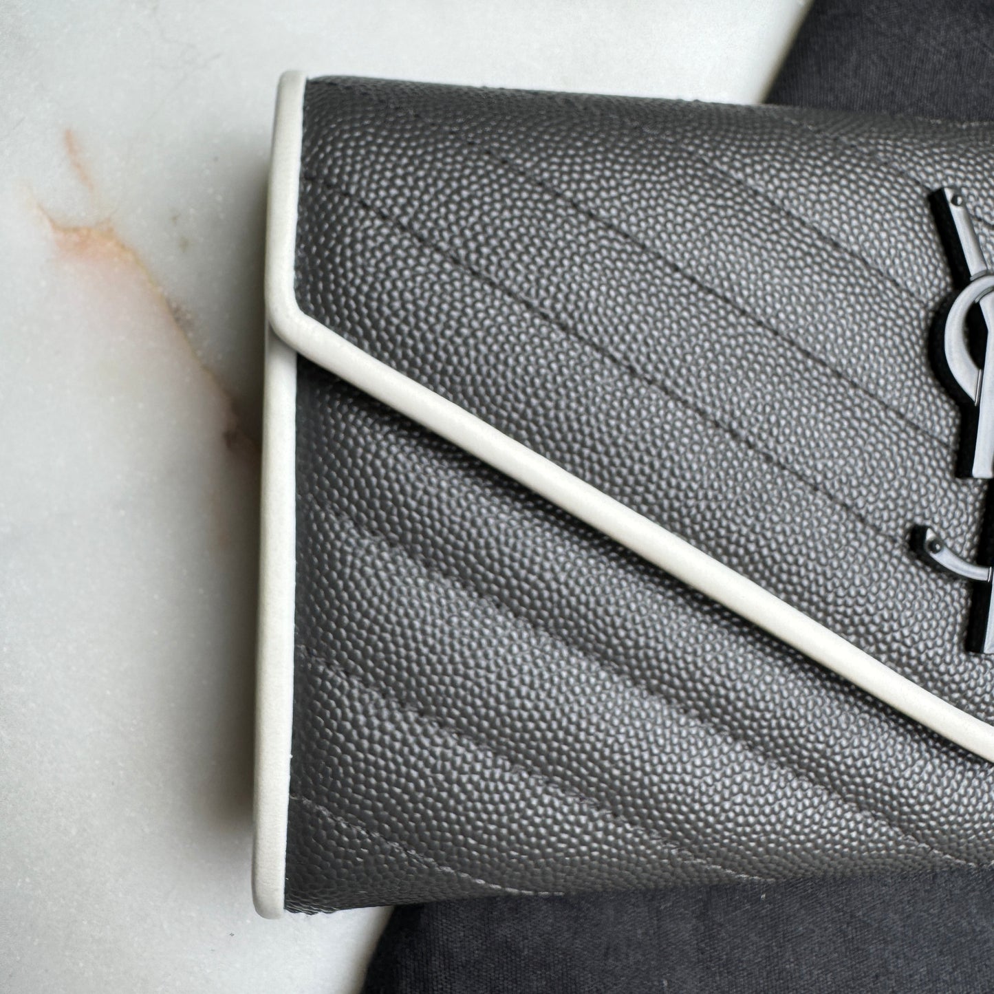 Saint Laurent Large Envelope Bicolor Wallet