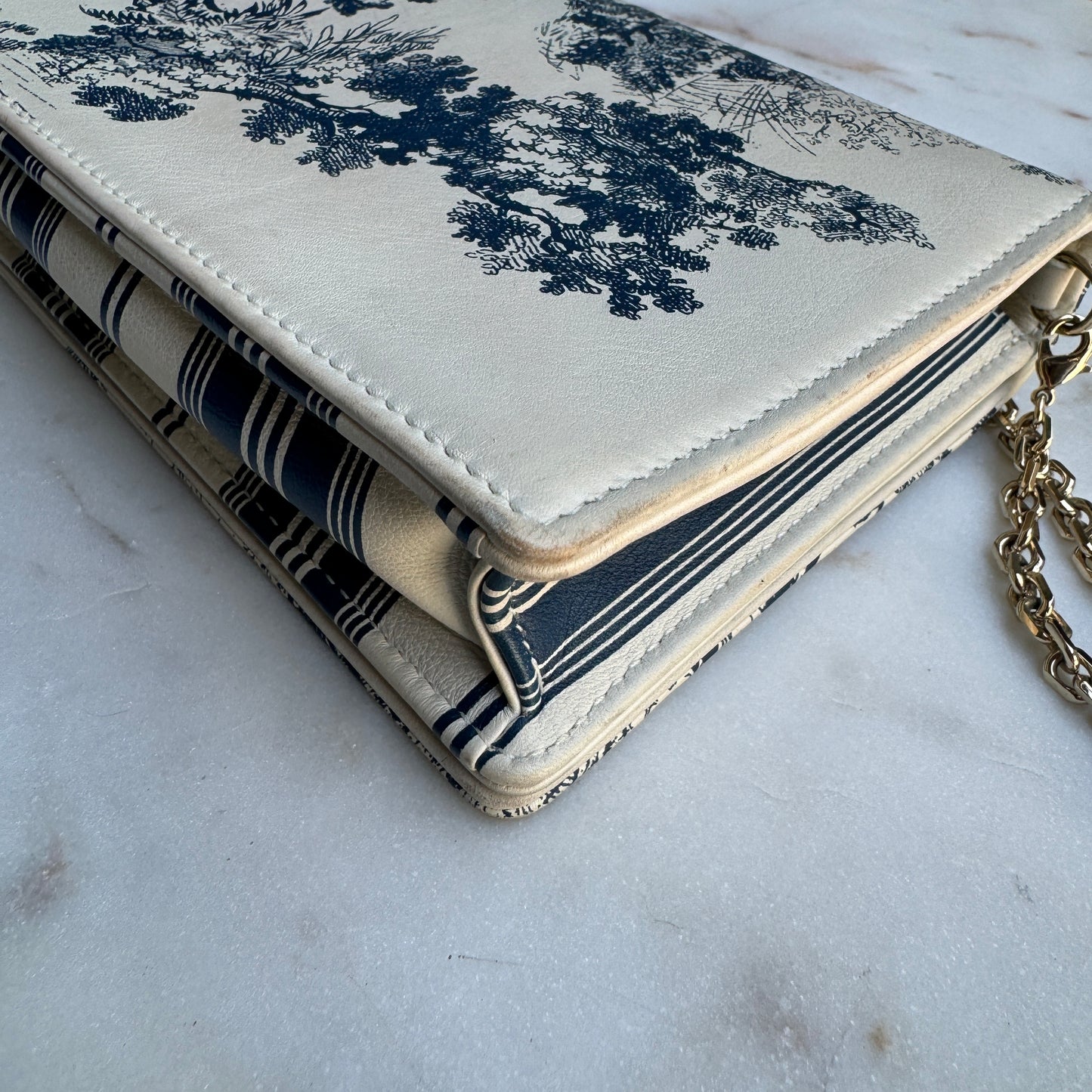Christian Dior Toile De Jouy Chain Crossbody