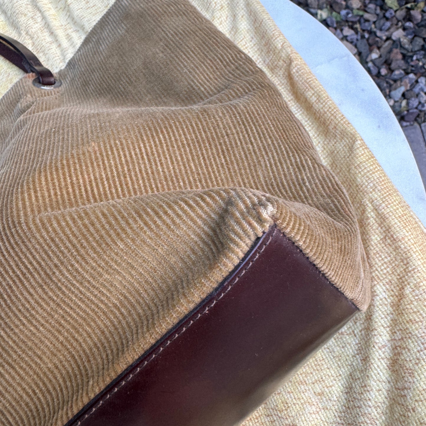 Fendi Vintage Corduroy Tote