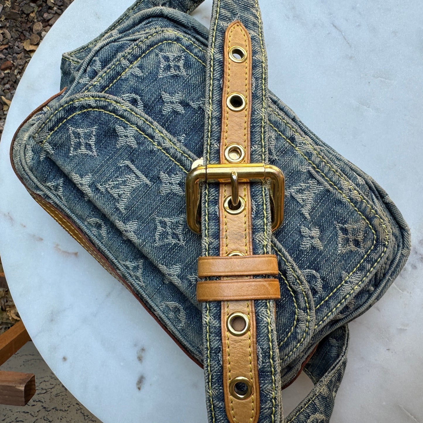 Louis Vuitton Monogram Denim Vintage Bumbag
