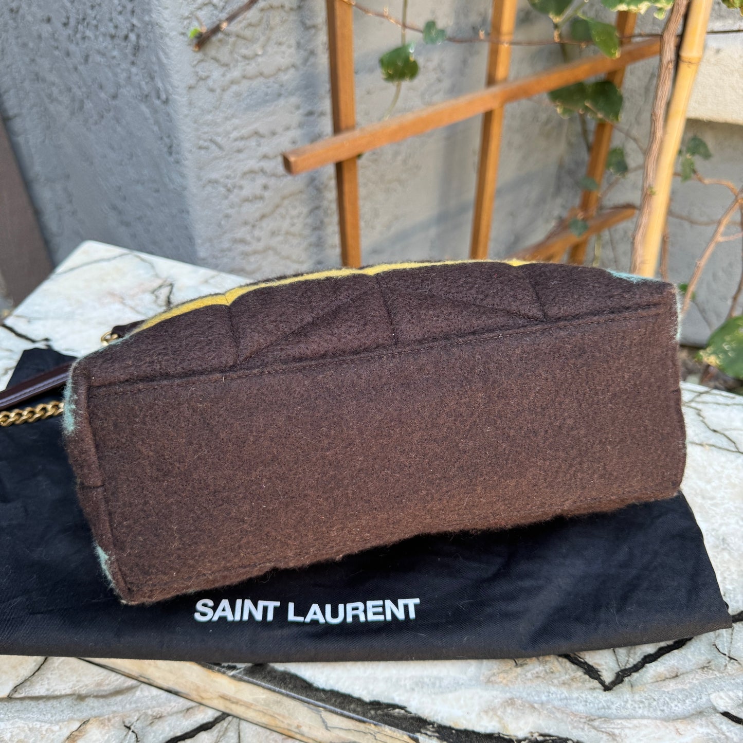 Saint Laurent Small LouLou Wool Tie Dye Puffer Crossbody