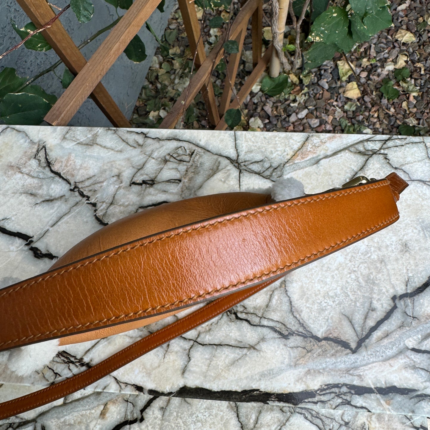 Prada Arqué Small Shearling Shoulder Bag