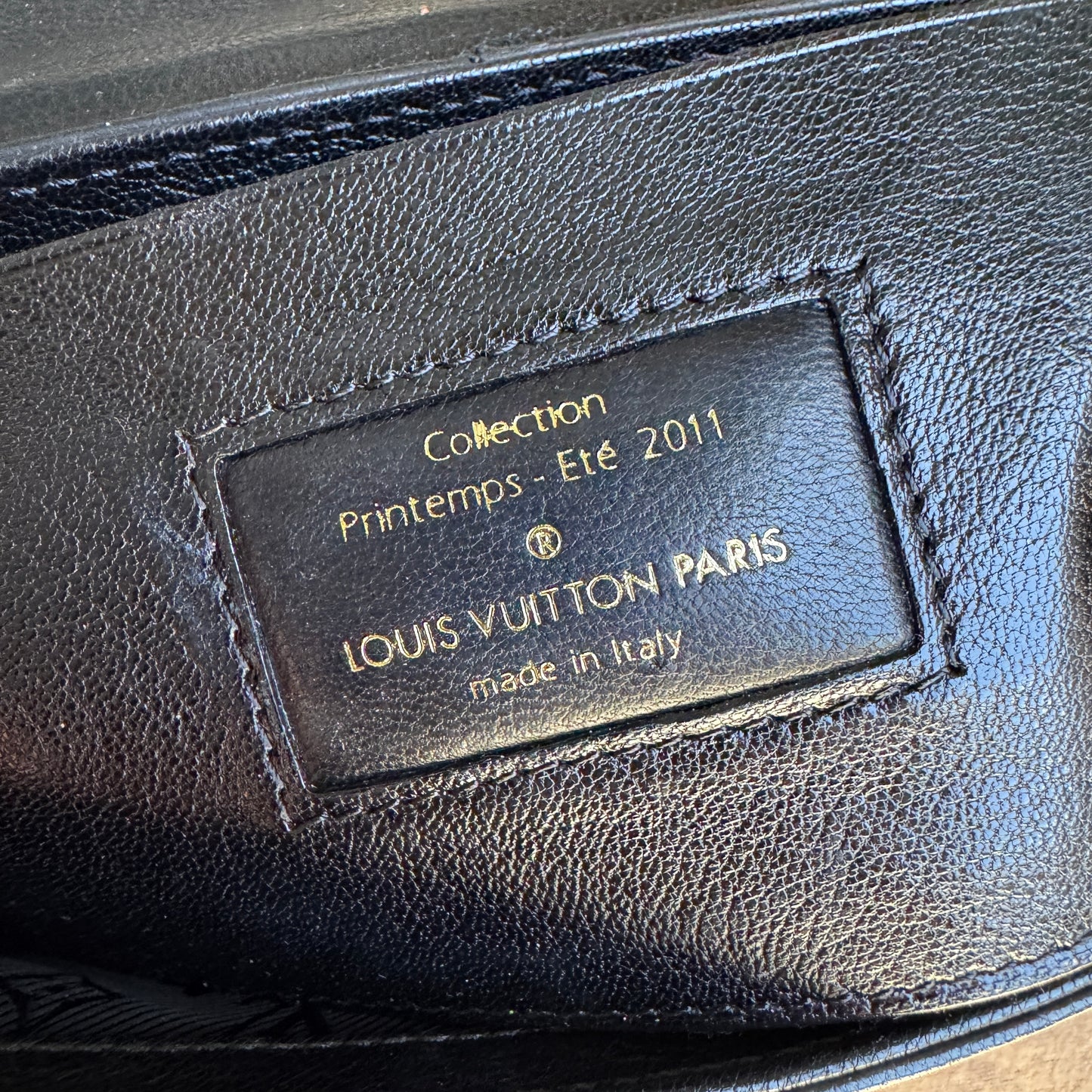 Louis Vuitton Avant Garde Leather Pochette Shoulder Bag