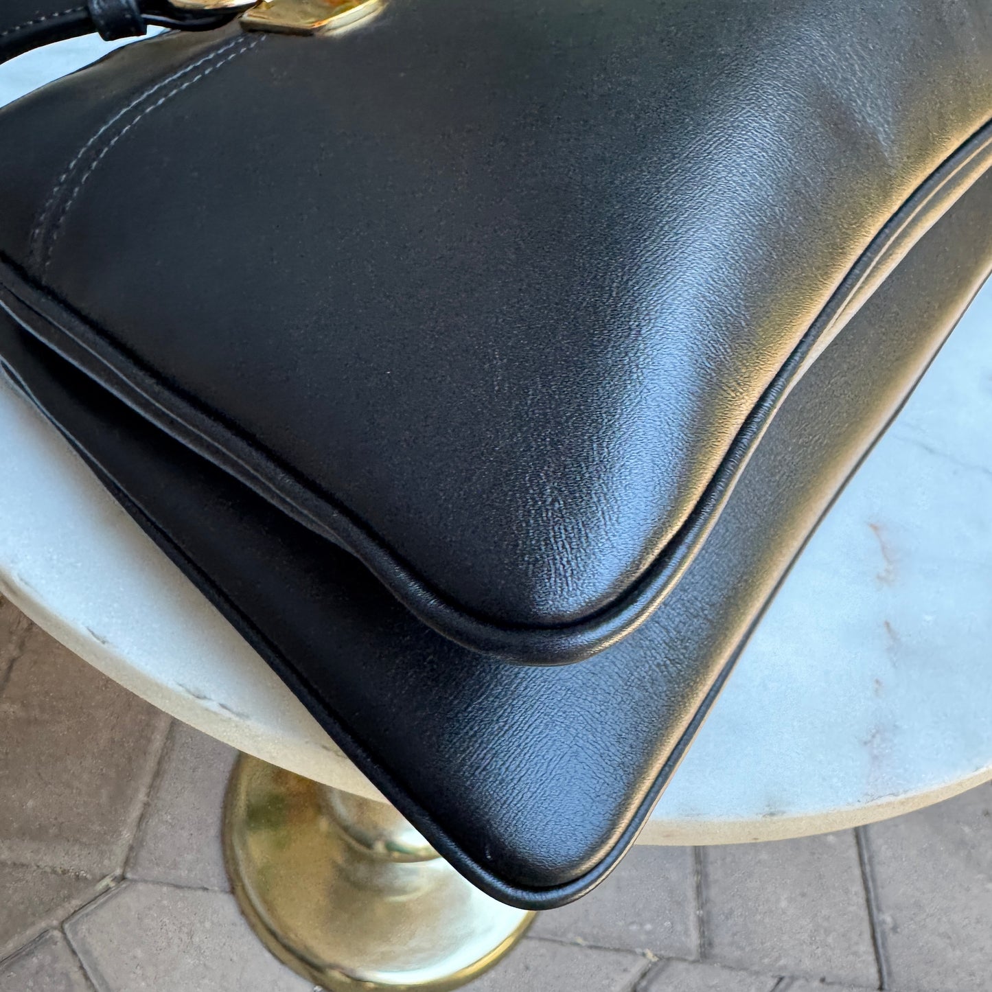 Gucci Arli Leather GG Shoulder Bag