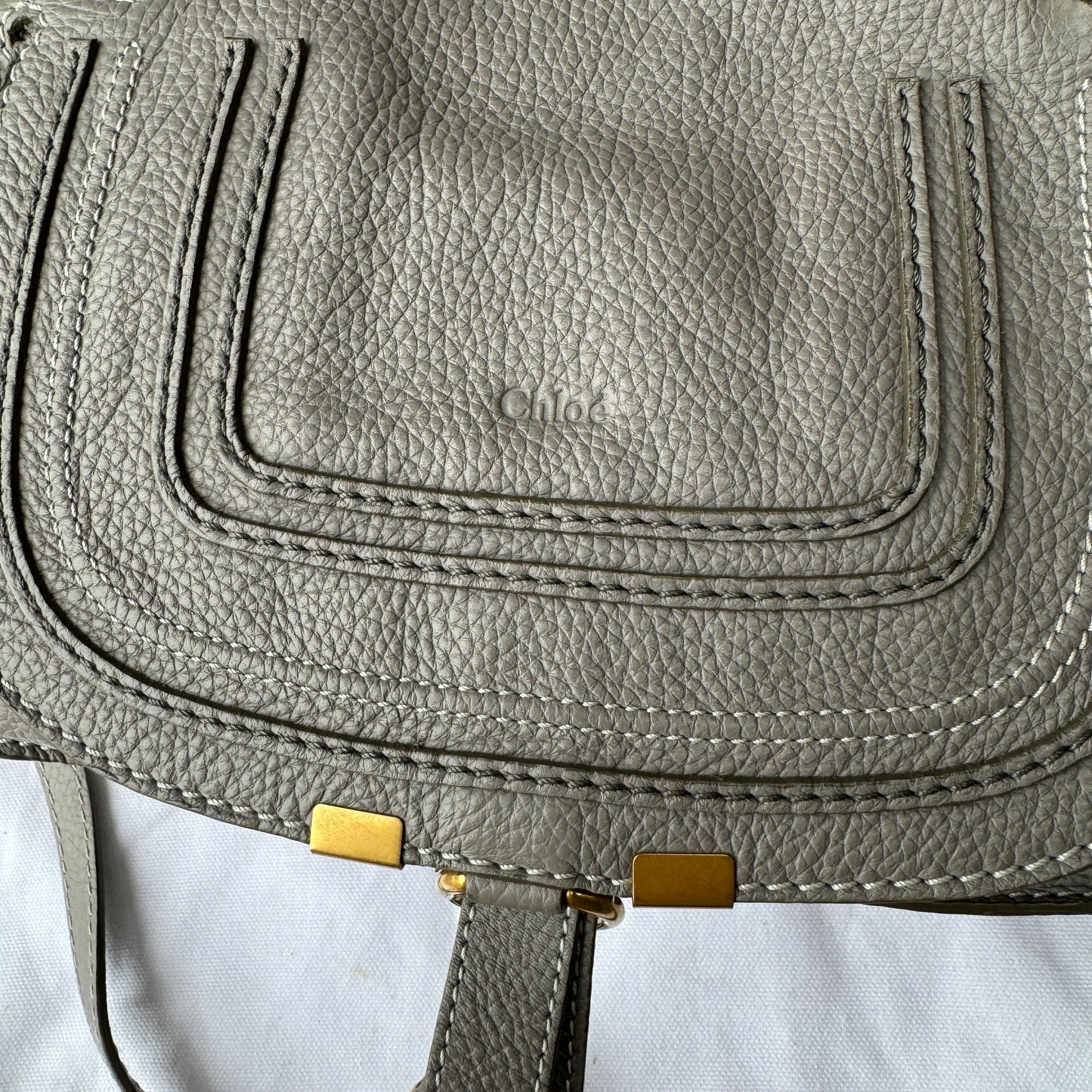 Chloé Small Marcie Double Carry Leather Crossbody