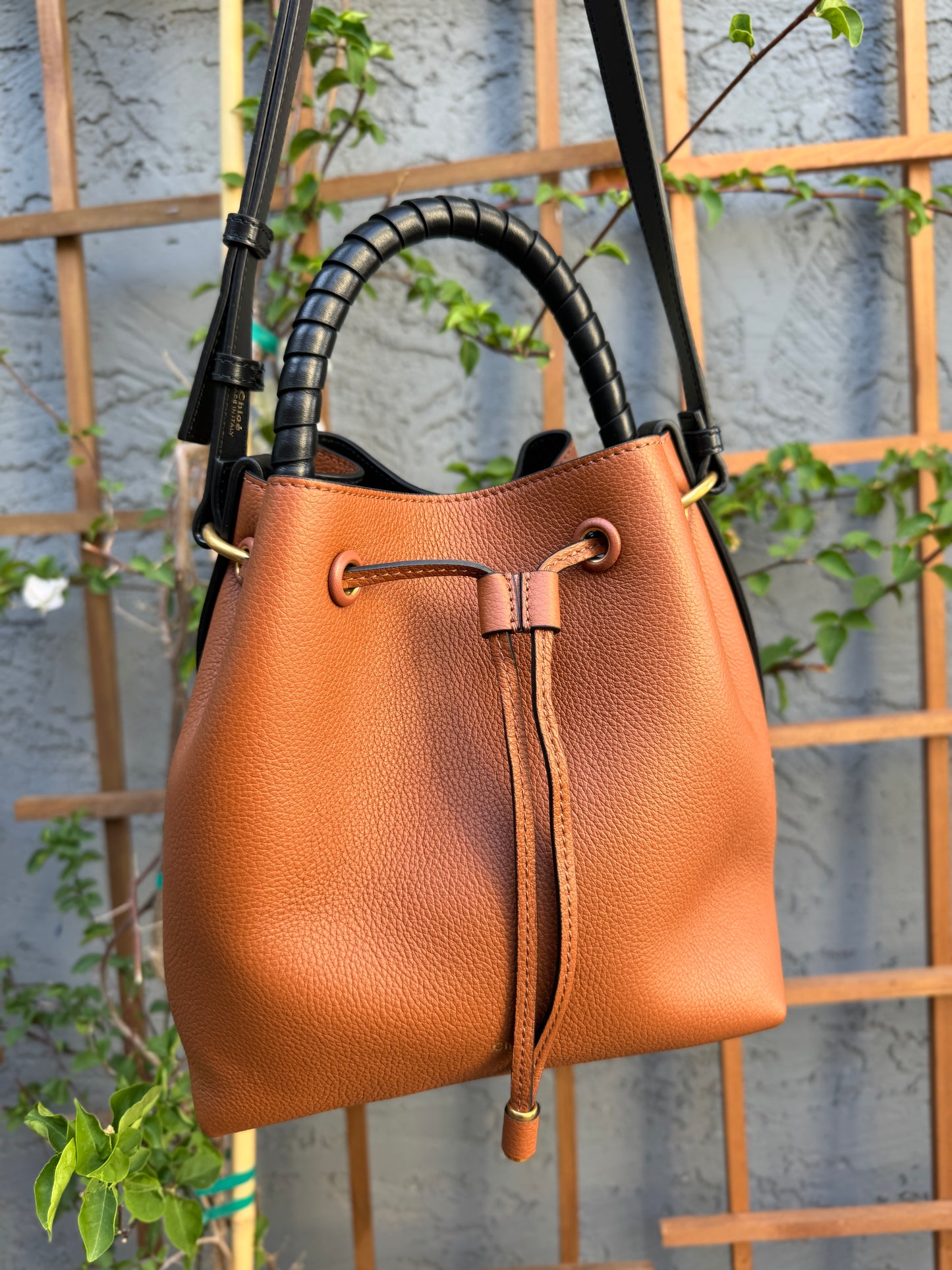 Chloé Marcie Leather Bucket Bag