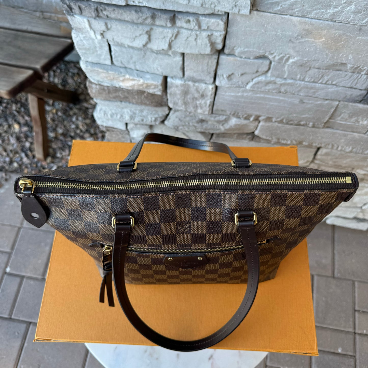 Louis Vuitton Iena PM Damier Ebene Tote