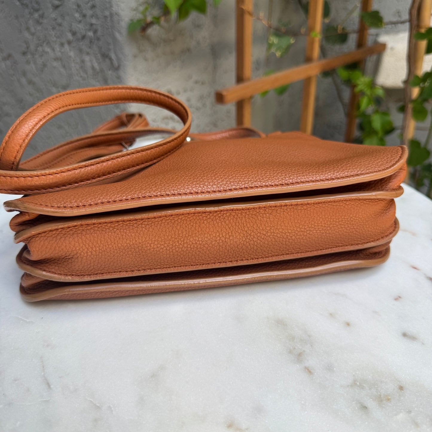 Loro Piana Milky Way Odessa Leather Crossbody