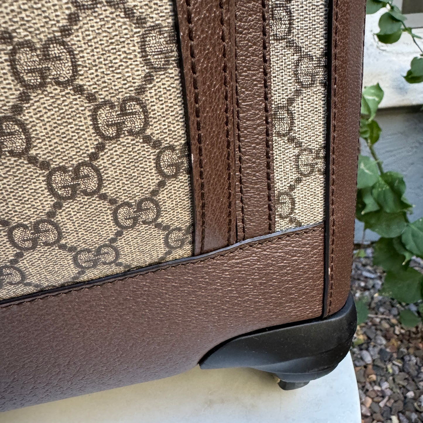 Gucci Savoy Small Monogram Trolley Suitcase
