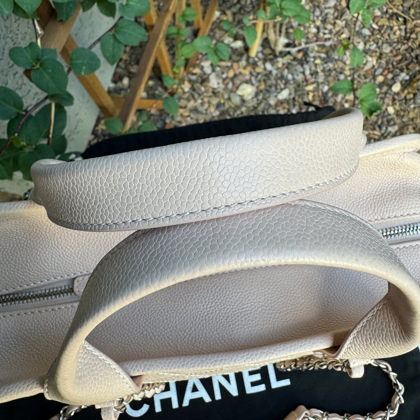 Chanel Small Deauville Caviar Bowling Bag