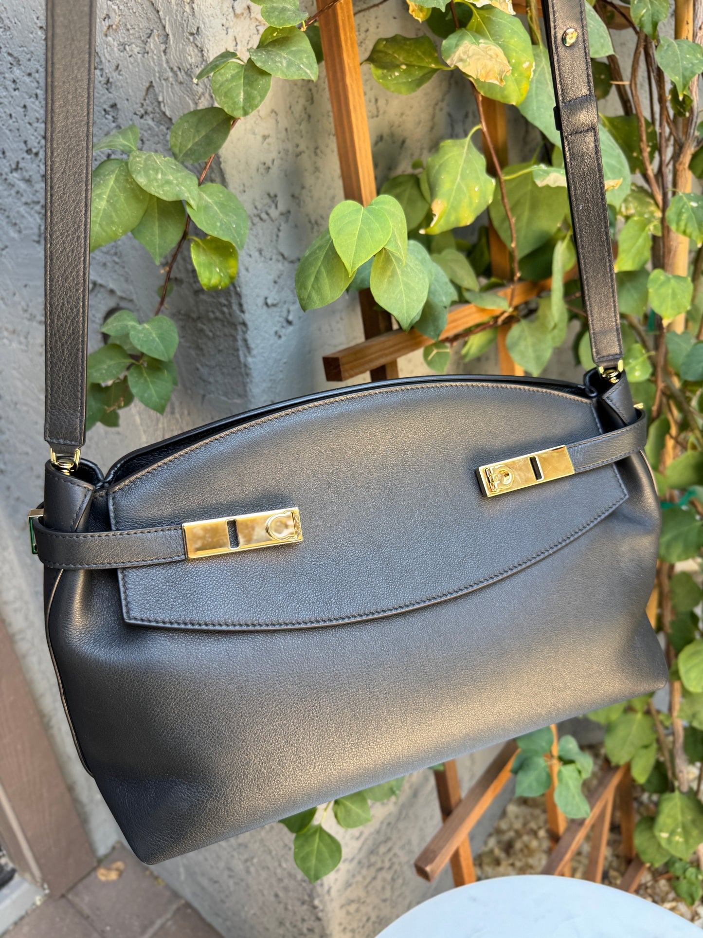 Ferragamo Large Hug Pouch Crossbody