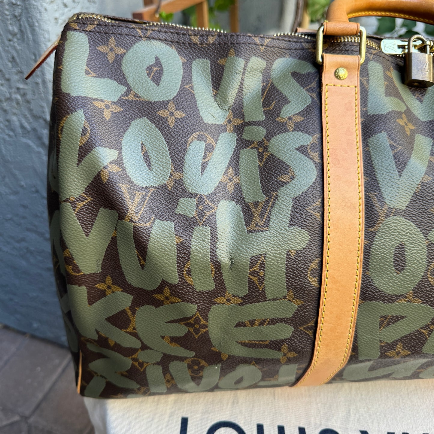 Louis Vuitton Limited Edition Monogram Graffiti 50 Keepall Duffel