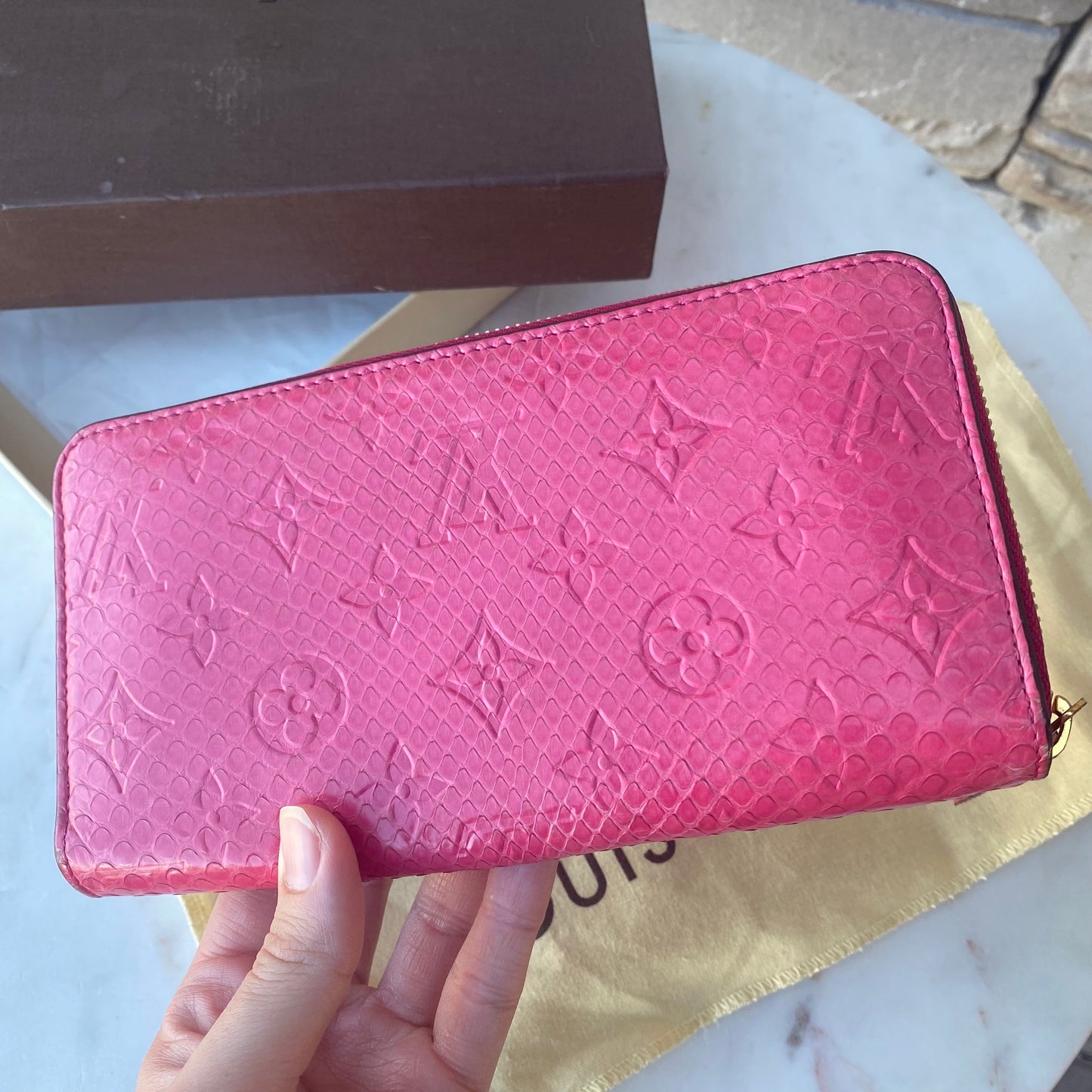 Louis Vuitton Python Zippy Wallet
