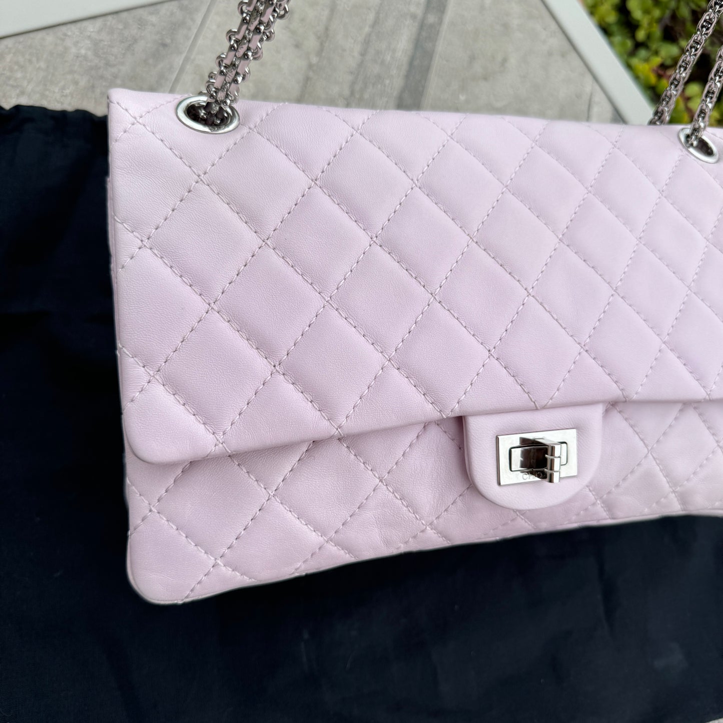 Chanel Reissue 226 Double Flap Calfskin Shoulder Bag