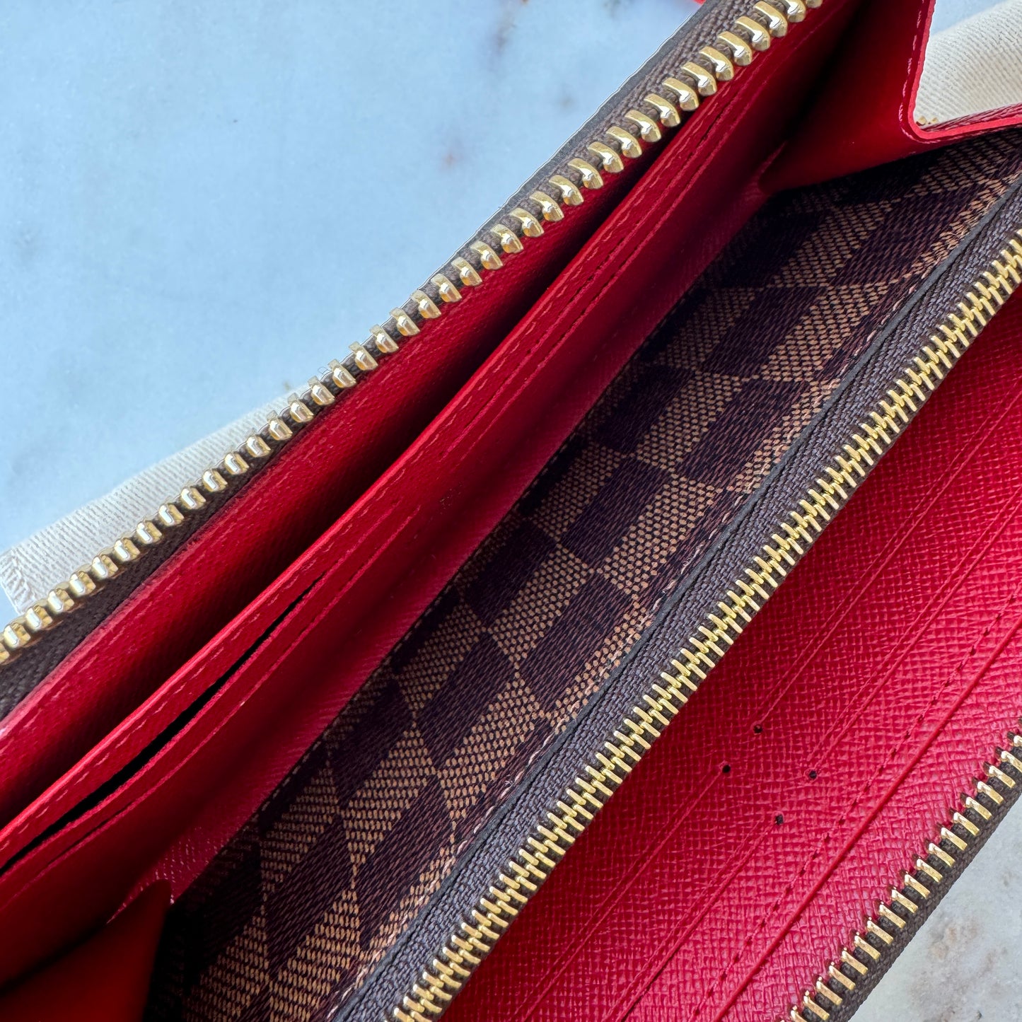 Louis Vuitton Damier Ebene Clemence Wallet