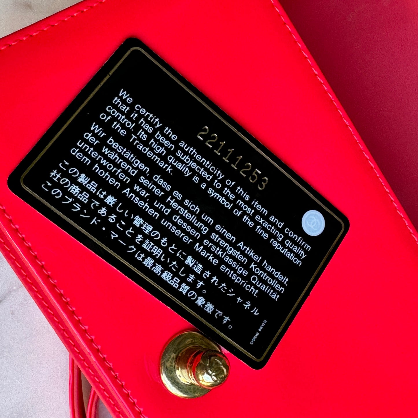 Chanel Neon Pink Patent Leather Small Boy Crossbody