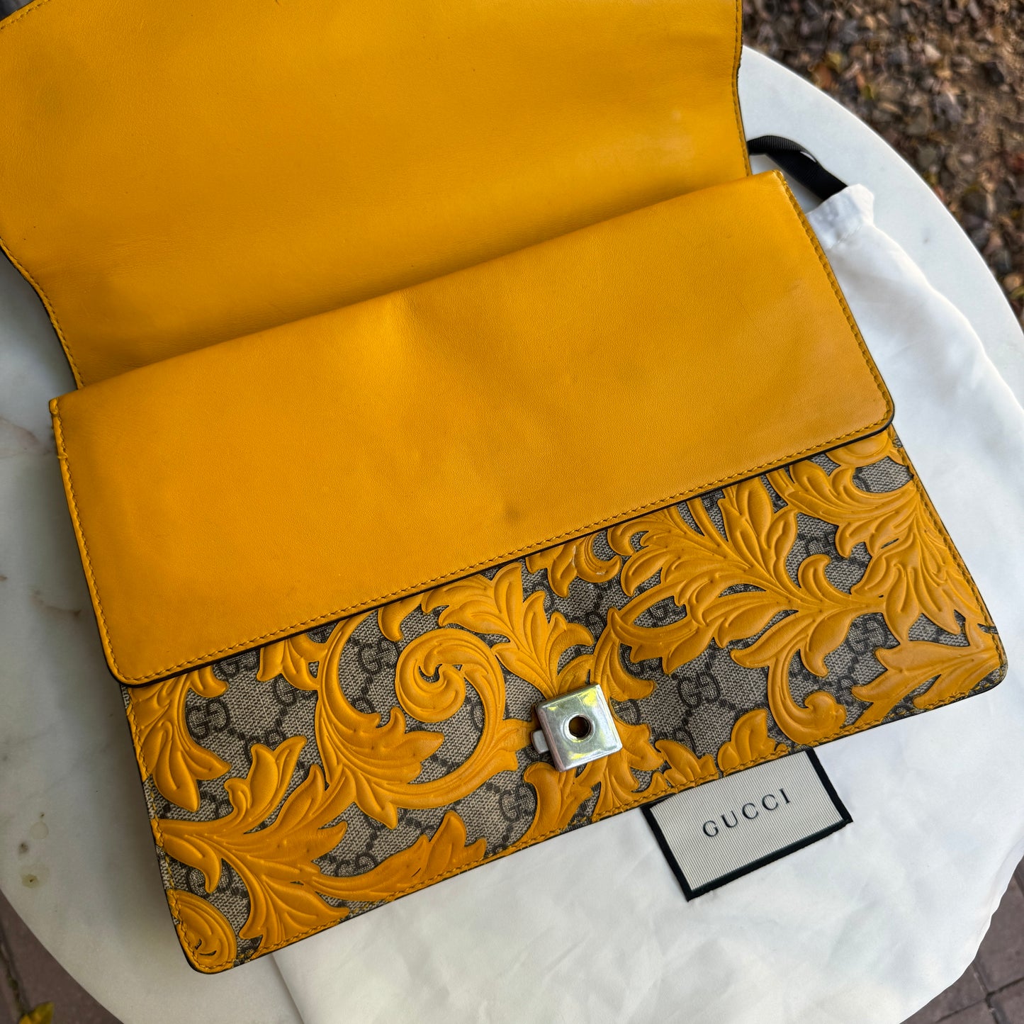 Gucci GG Supreme Arabesque Medium Dionysus Shoulder Bag