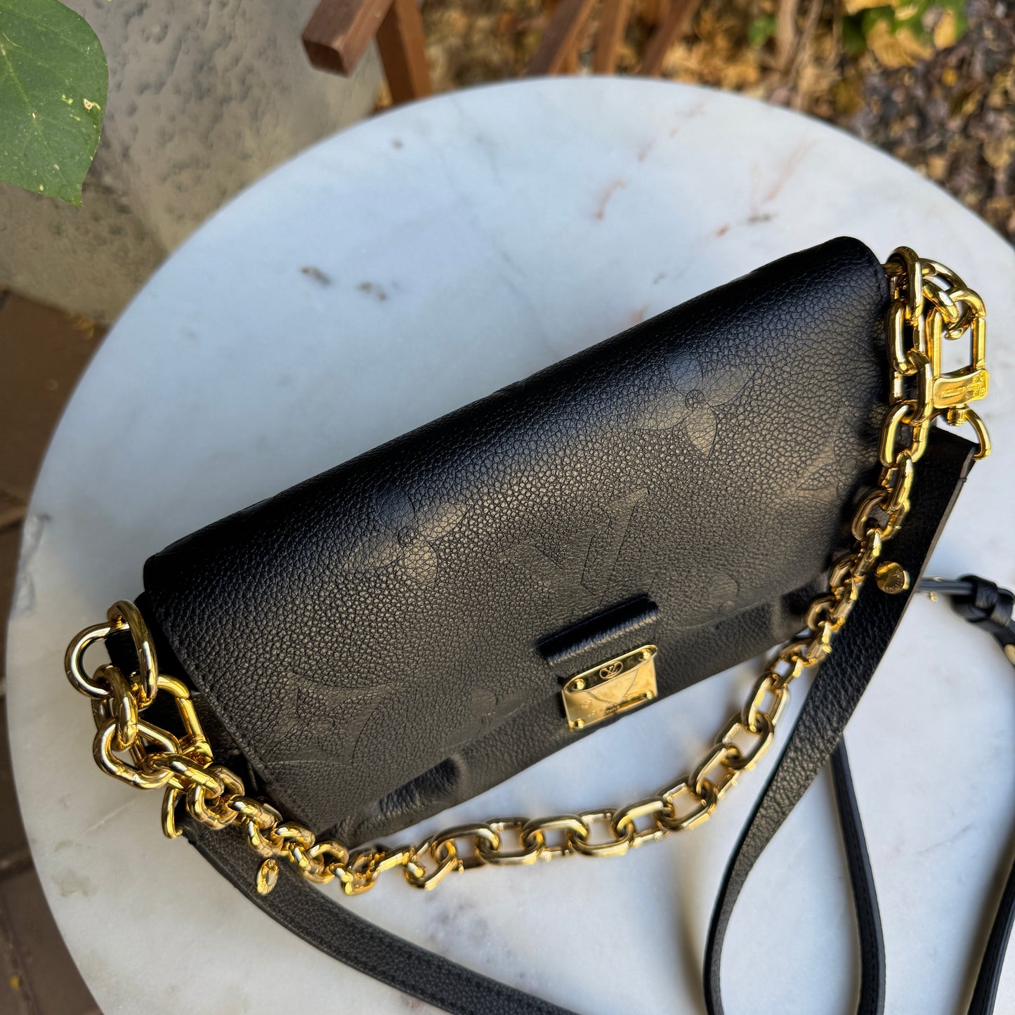 Louis Vuitton Giant Monogram Empreinte Favorite NM Crossbody