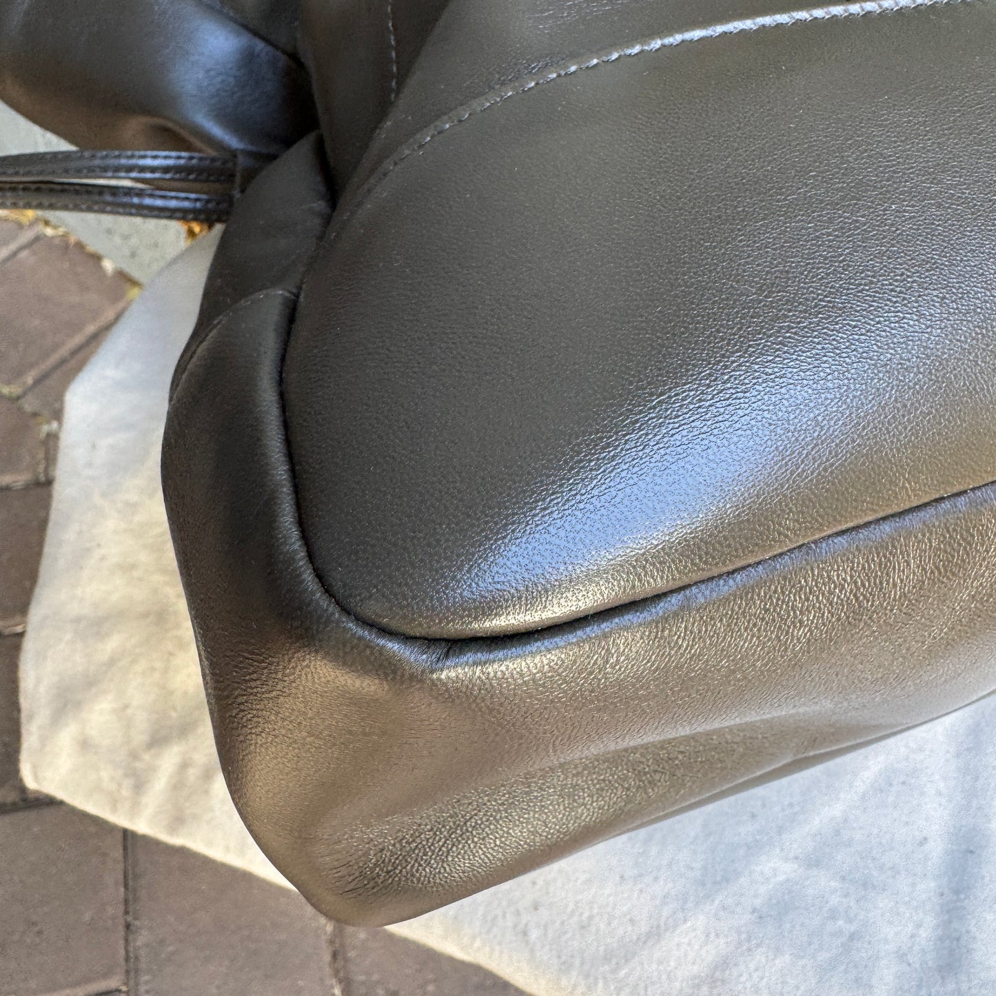 Saint Laurent Jamie Lambskin Leather Shopping Tote
