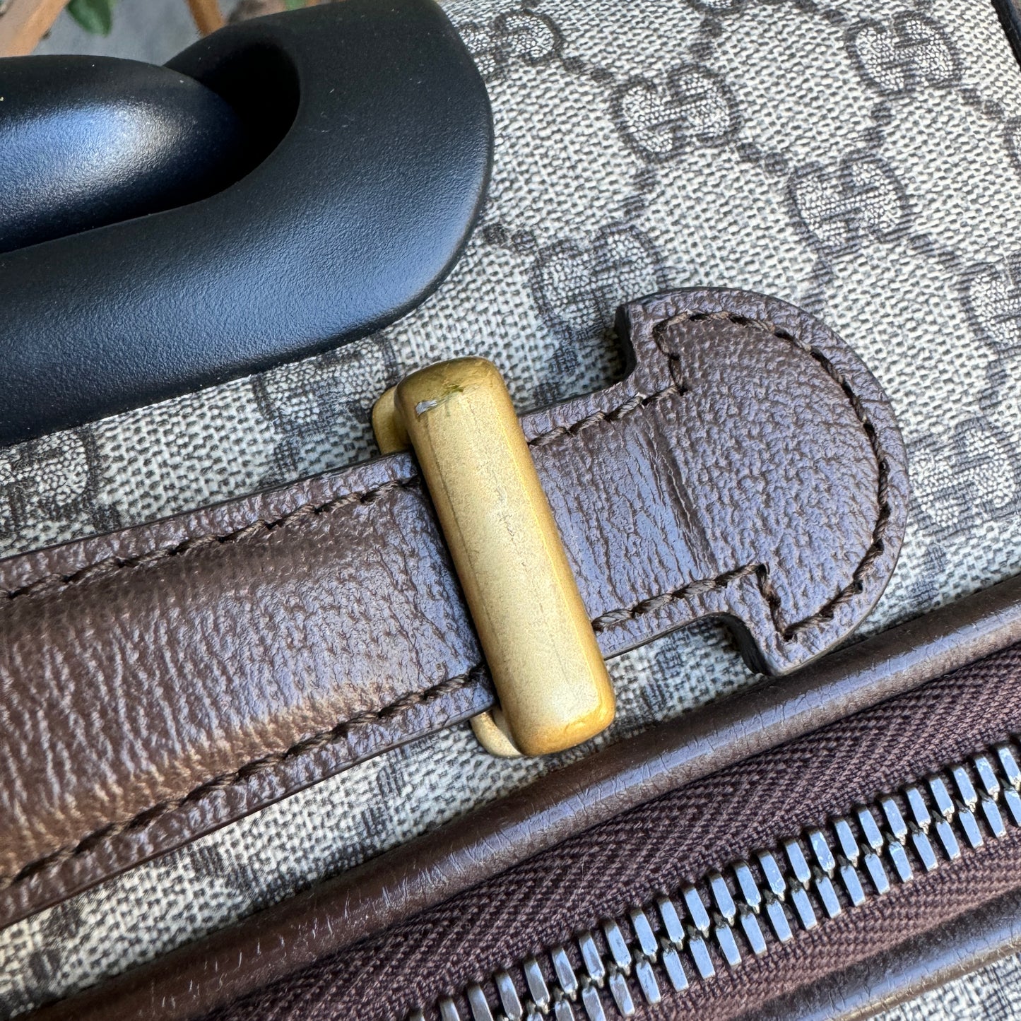 Gucci Savoy Small Monogram Trolley Suitcase