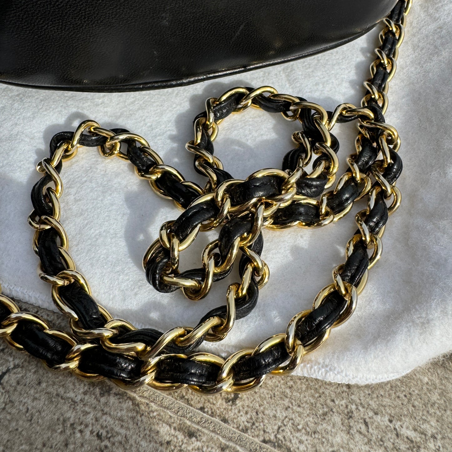 Chanel Vintage CC Tassel Round Lambskin Camera Bag