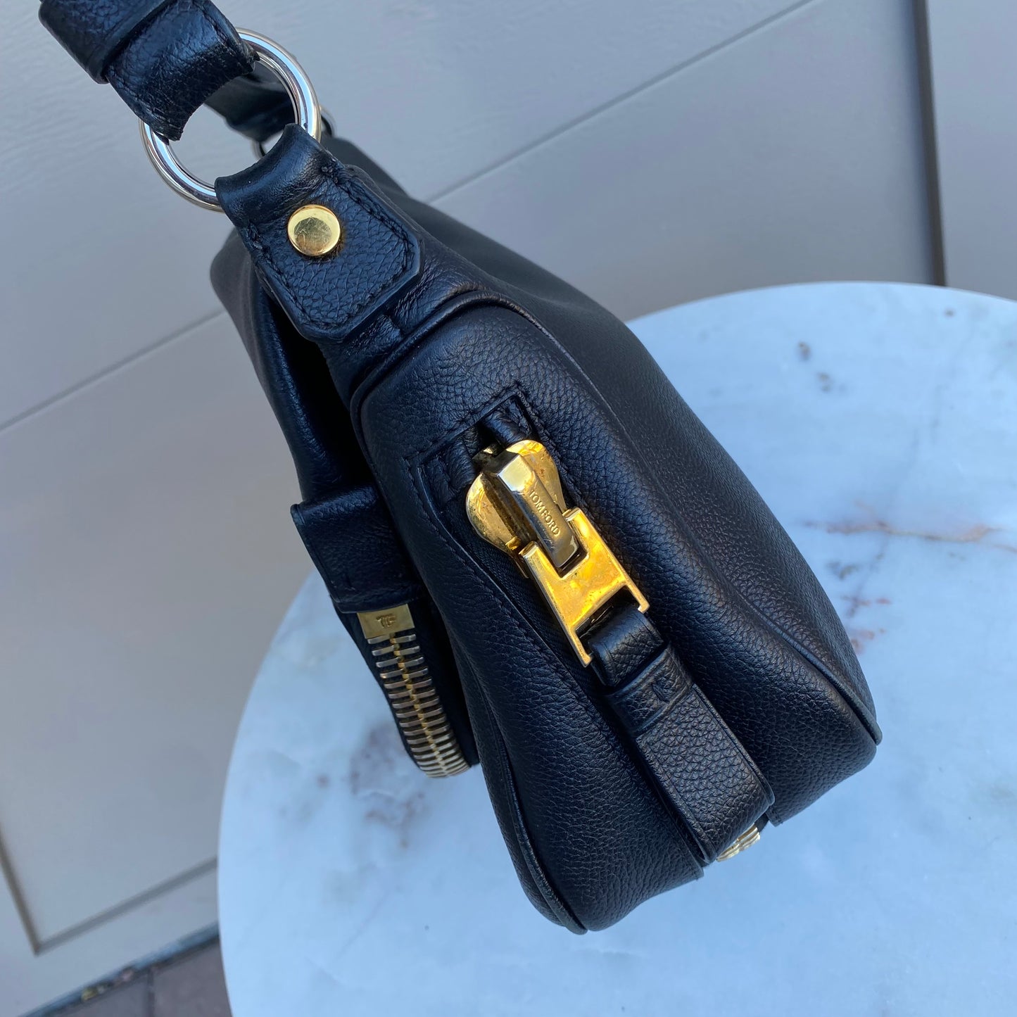 Tom Ford Pebbled Leather Jennifer Crossbody