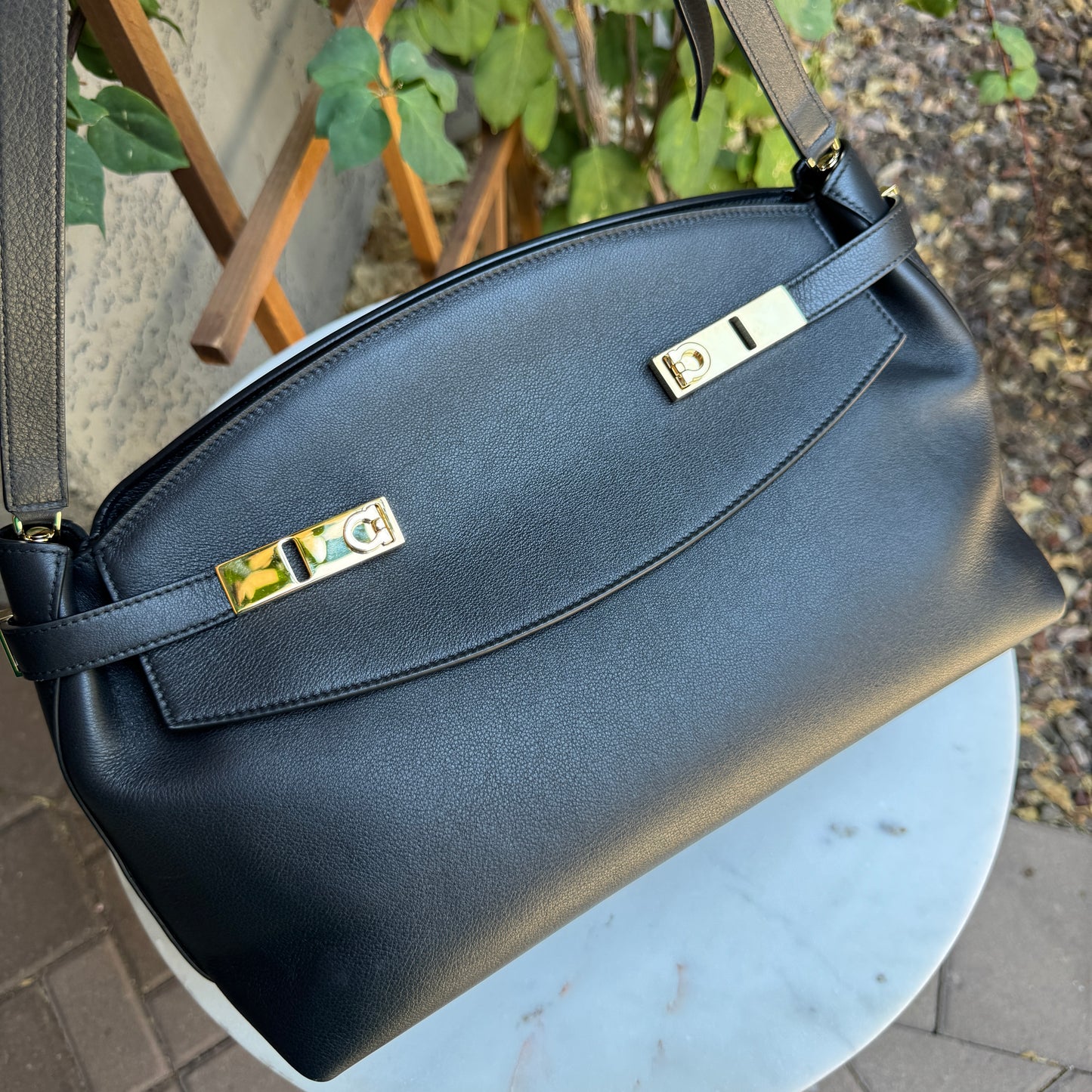 Ferragamo Large Hug Pouch Crossbody