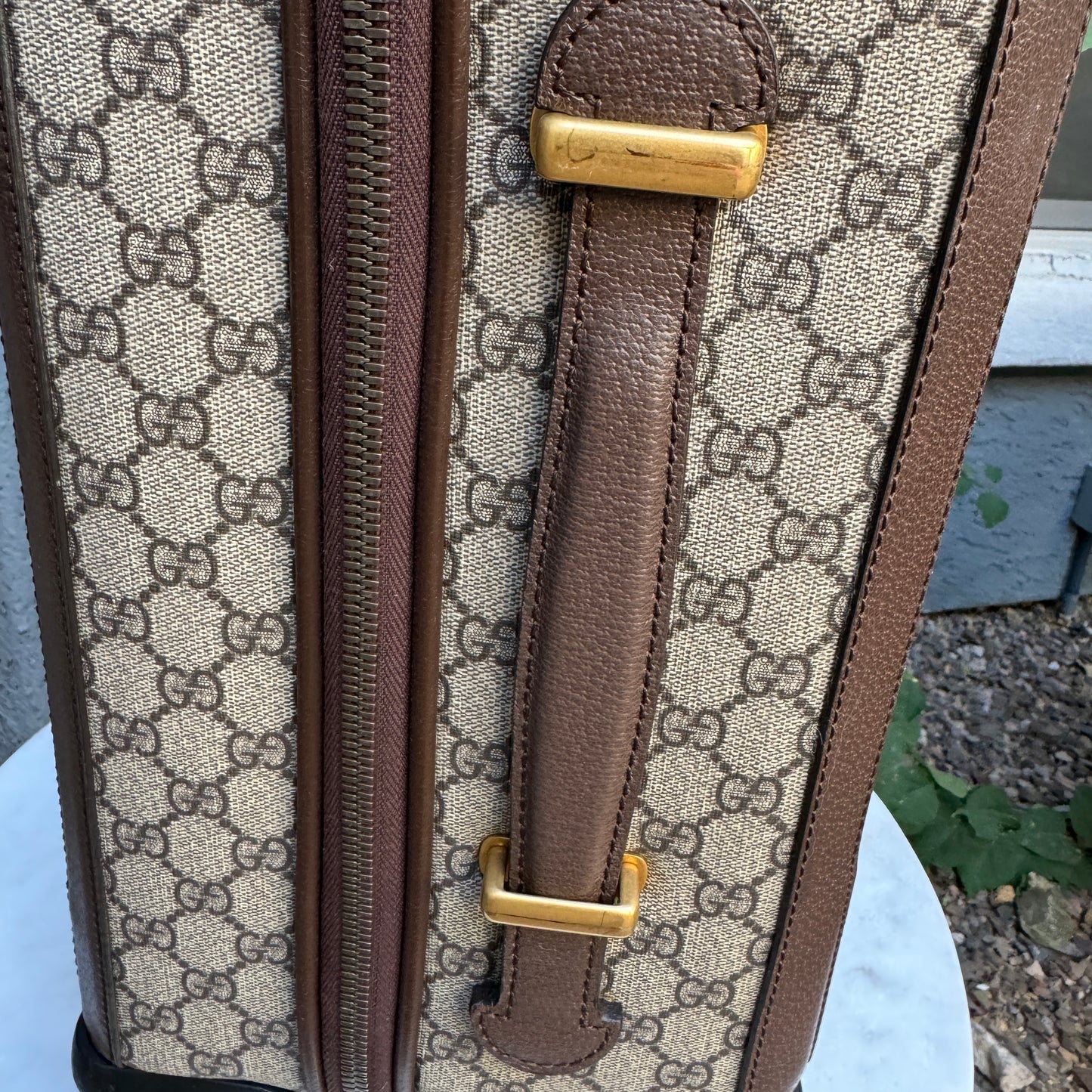 Gucci Savoy Small Monogram Trolley Suitcase