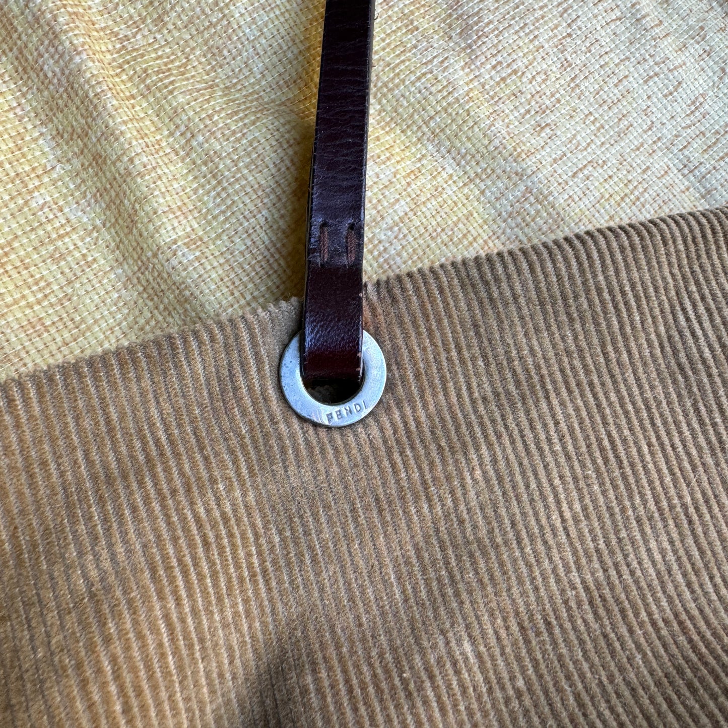 Fendi Vintage Corduroy Tote