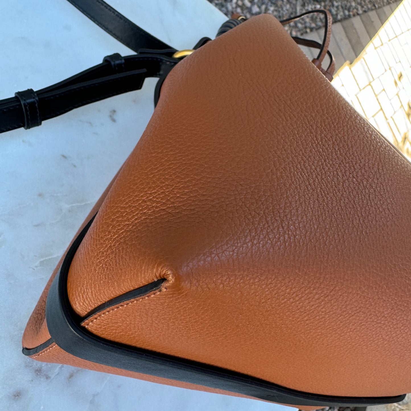 Chloé Marcie Leather Bucket Bag