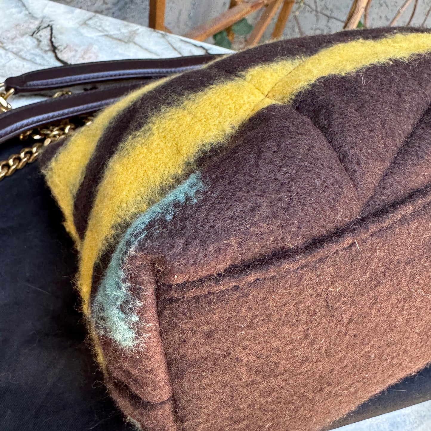 Saint Laurent Small LouLou Wool Tie Dye Puffer Crossbody