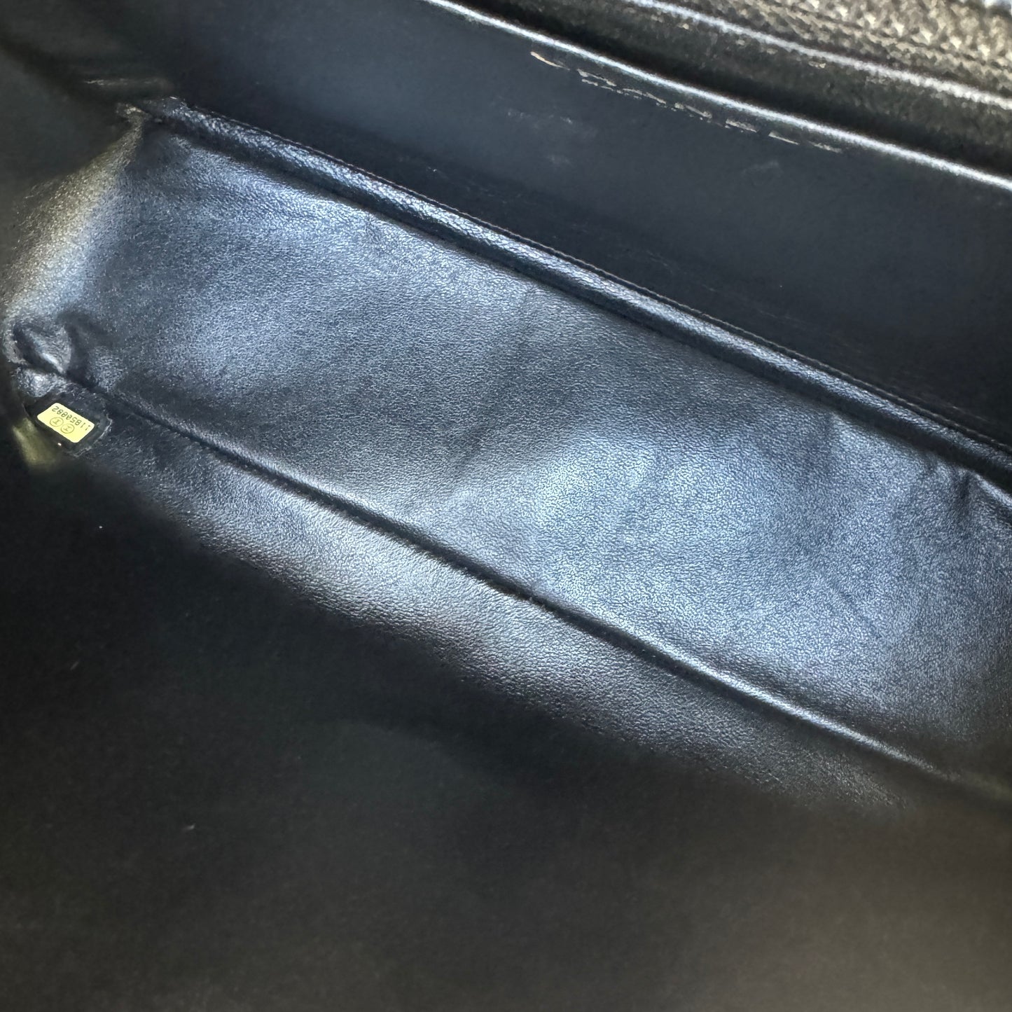 Chanel Caviar Leather Jumbo Single Flap Shoulder Bag