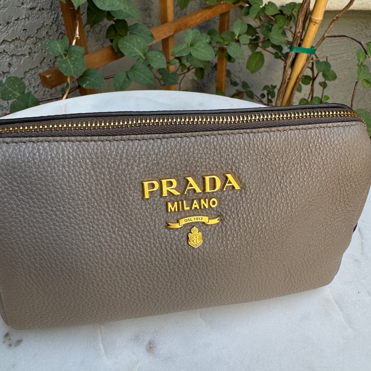 Prada Vitello Daino Cosmetic Pouch
