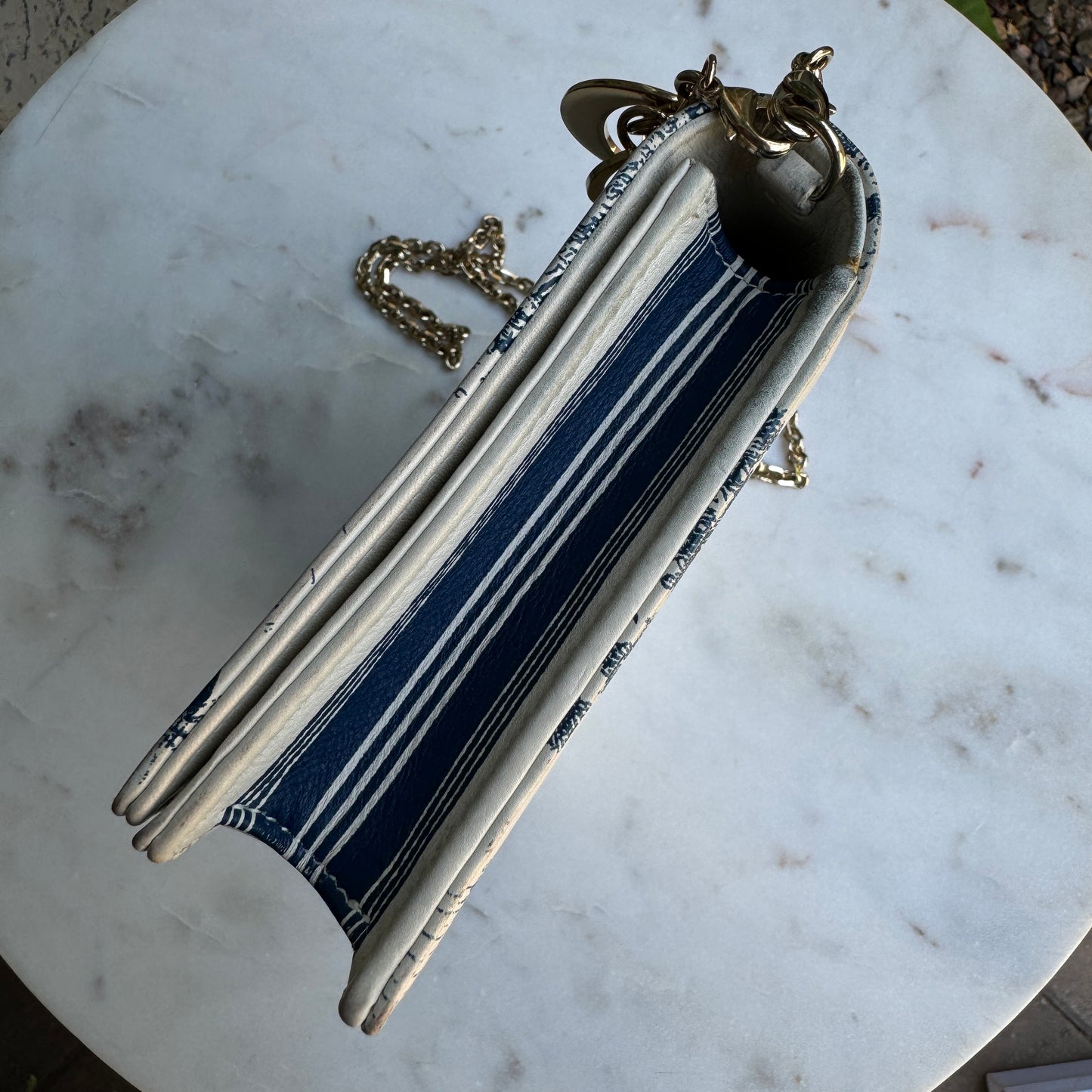Christian Dior Toile De Jouy Chain Crossbody